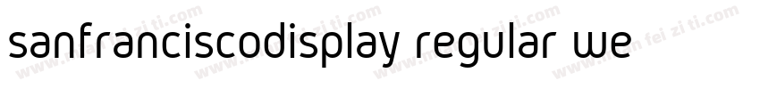 sanfranciscodisplay regular webfont字体转换